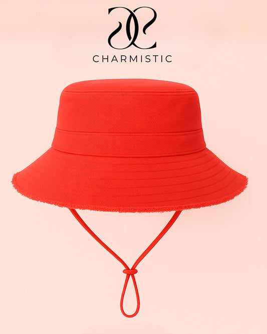 Red Bucket hat