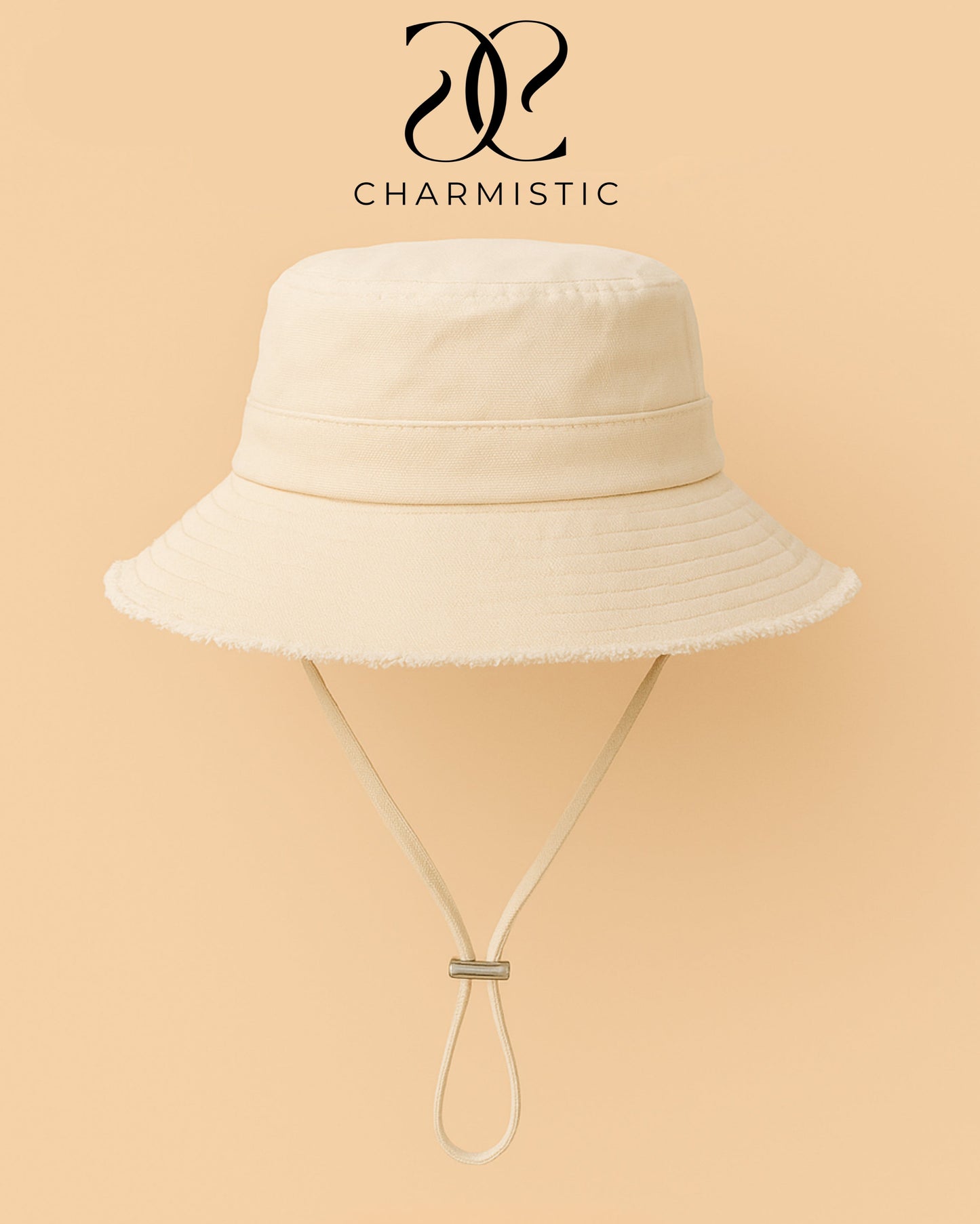 Beige Bucket hat
