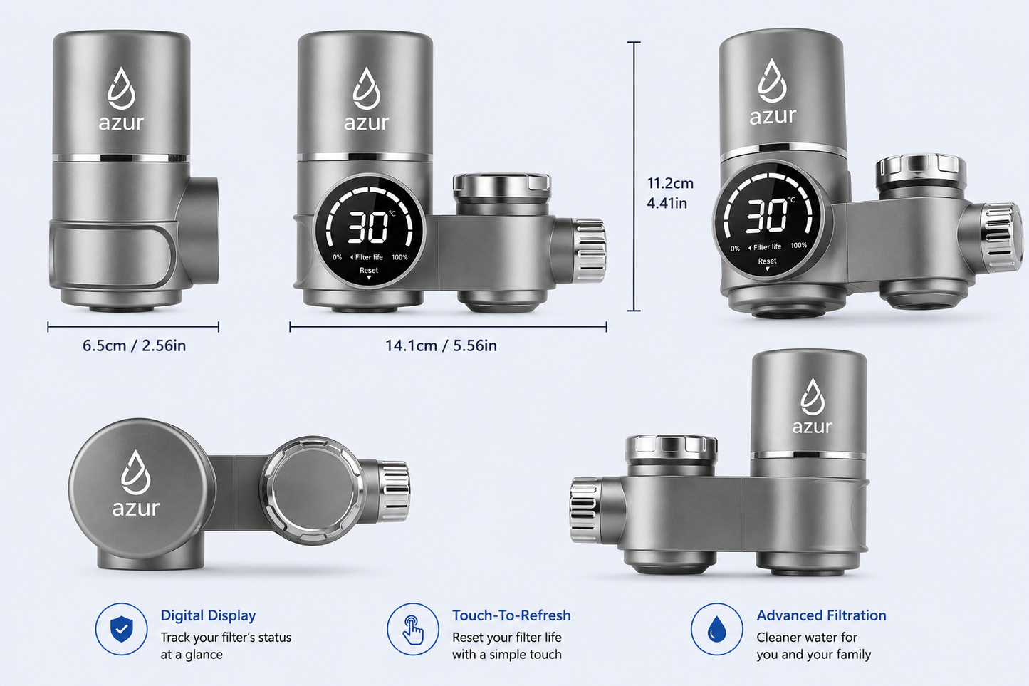 Tap Water filter LCD screen digital