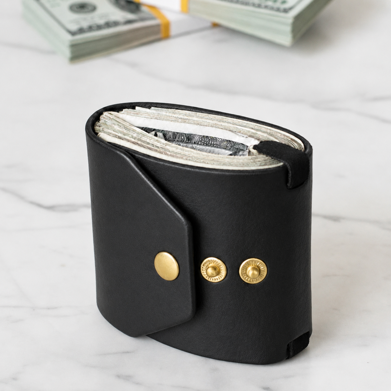 High Quality Leather Bill Holder