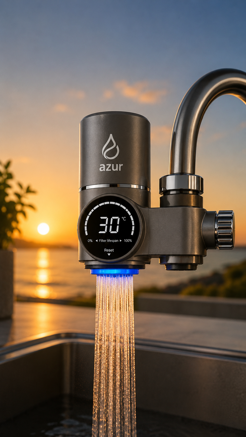 Tap Water filter LCD screen digital