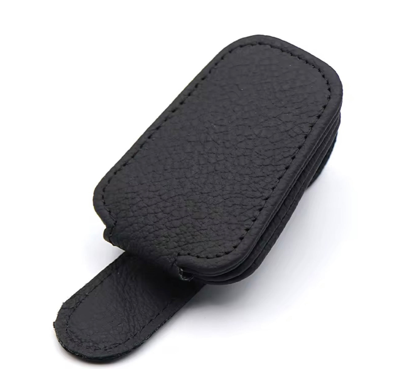 Magnetic Leather Car Glasses Holder