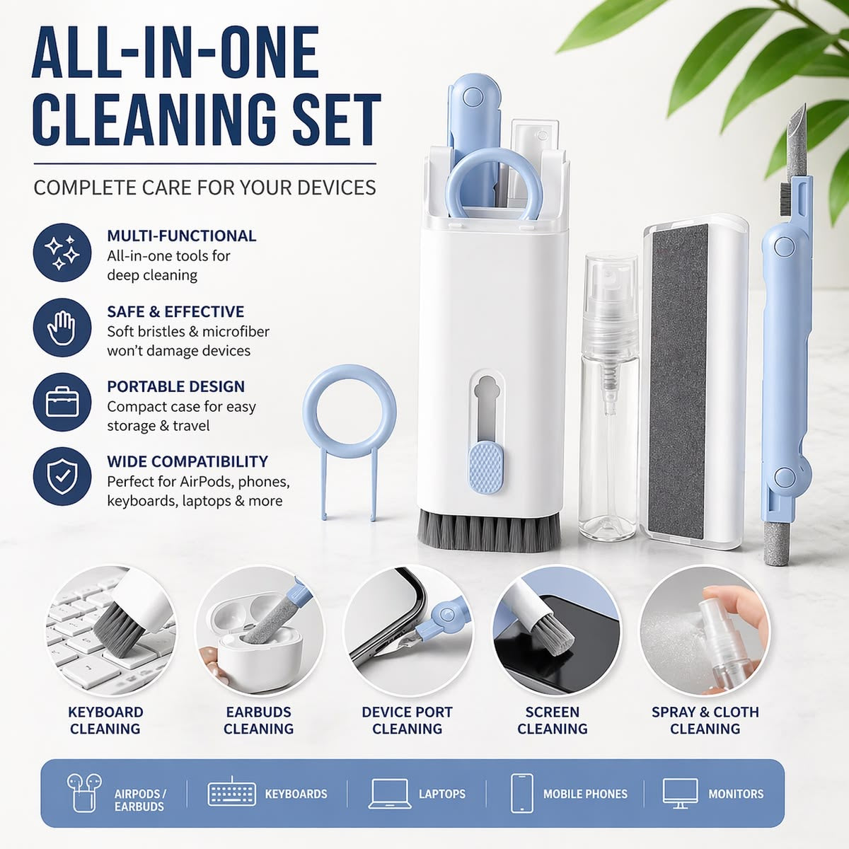 7-in-1 Cleaning kit For Electronics