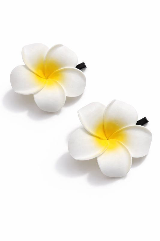 Hawaiian Flower Hair Clips