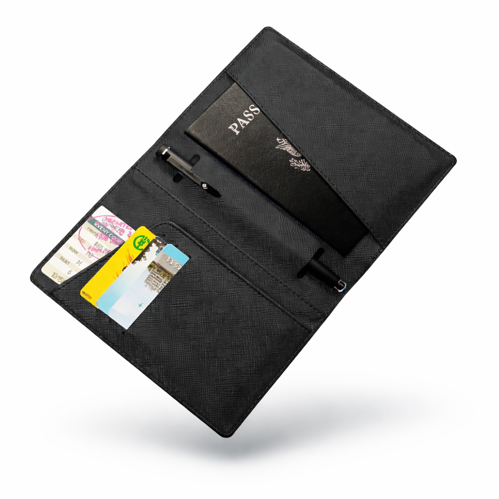 Leather Travel Wallet Passport Cover