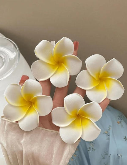 Hawaiian Flower Hair Clips
