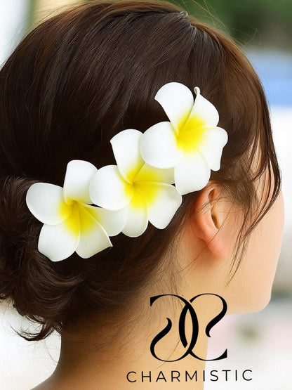 Hawaiian Flower Hair Clips